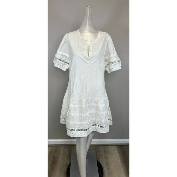 Cinq à Sept Corianna Belted Cotton Poplin Minidress US 12 $345 - Picture 4 of 10